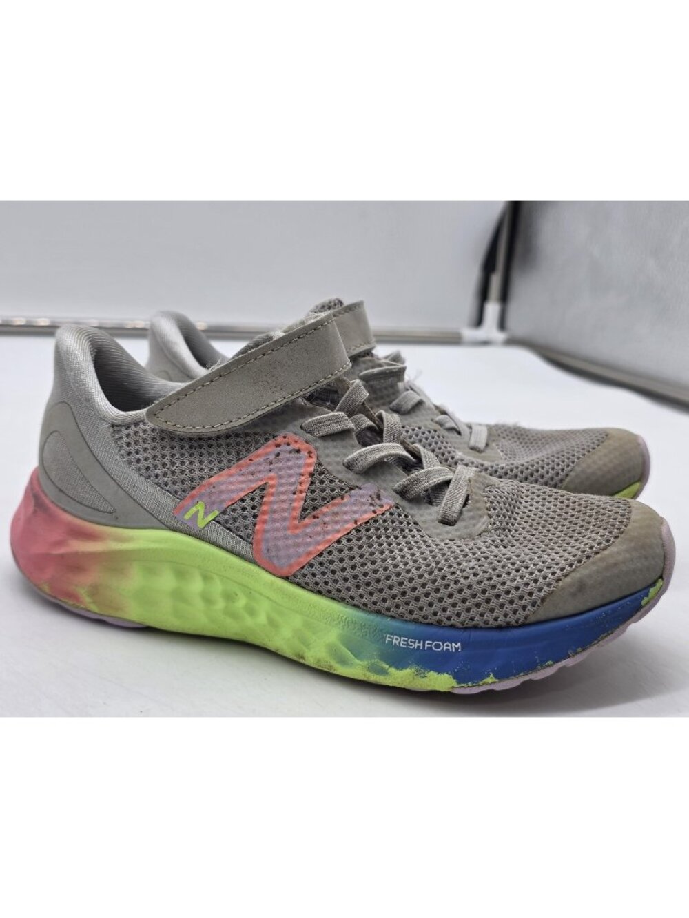 New Balance Shoes Kids Size 12 Multicolor Fresh Foam Sneakers PAAR1KG4 Damage